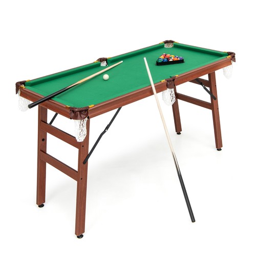 Folding pool table set - table,