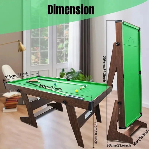 6ft foldable snooker - 6ft, pool