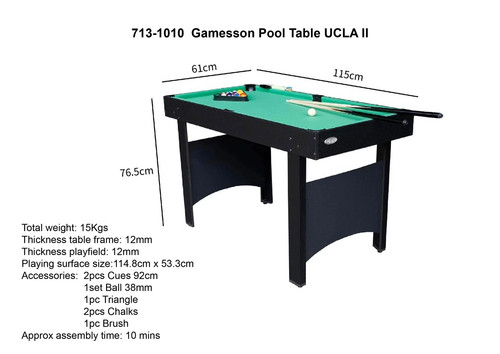 Gamesson 4ft ucla pool game - ucla,