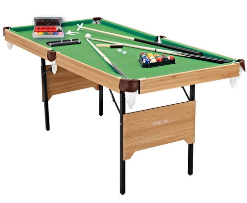 Pureline 6ft folding snooker - 6ft,