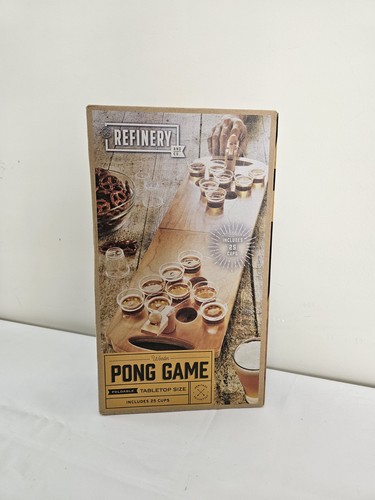 Refinery wooden beer pong game - wooden,